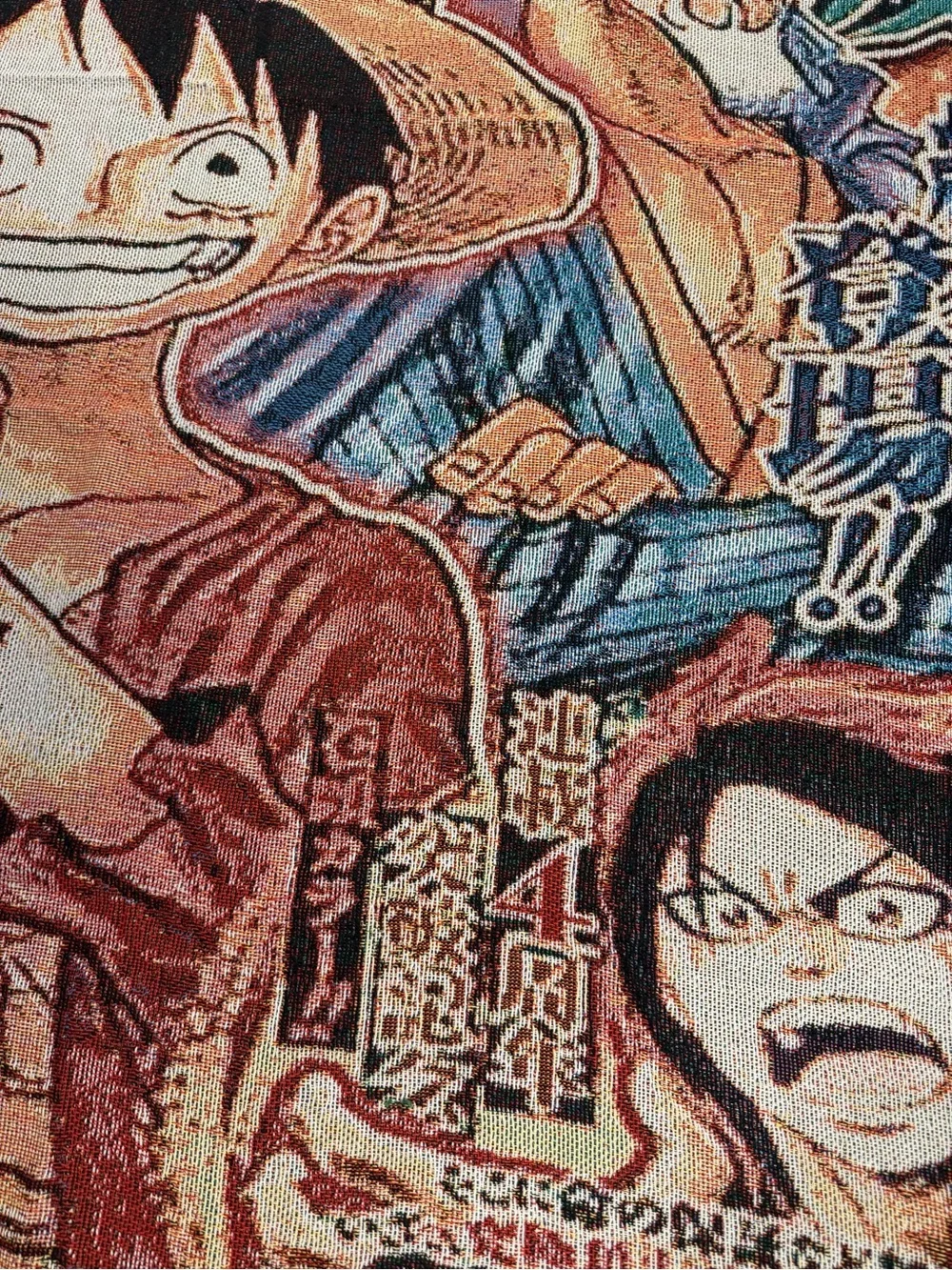 One Piece Luffy Alabasta Woven Tapestry Blanket